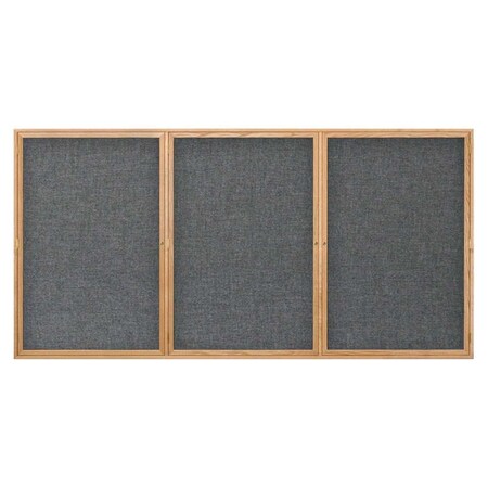 United Visual Products Open Faced Easy Tack Board, 60"x36", Green Fabric/Satin UV9002AEZ-GREEN-SATIN